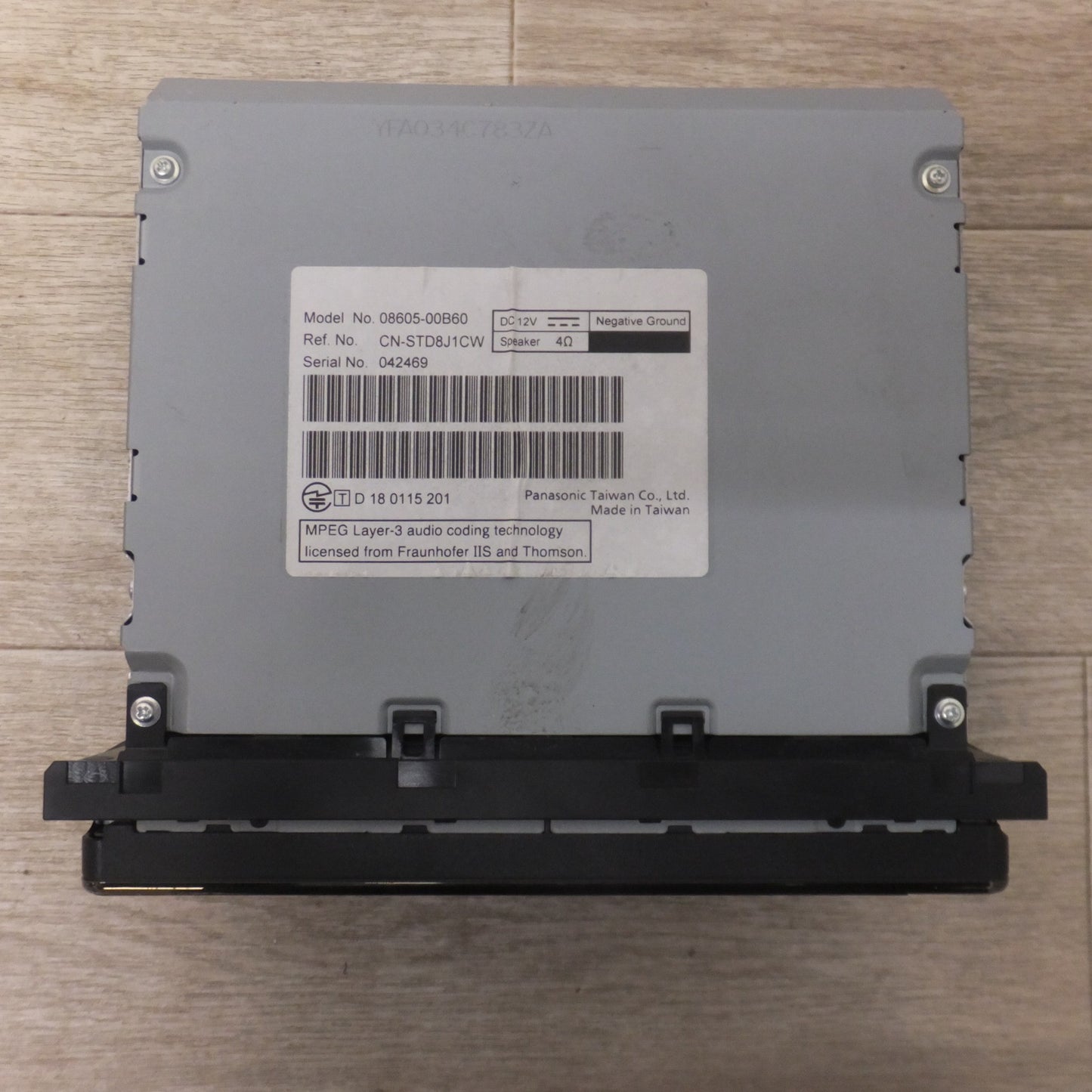 [送料無料] 現状品★パナソニック製 トヨタ 純正 SDナビゲーション NSCN-W68 08605-00B60　セキュリティロック(49)★