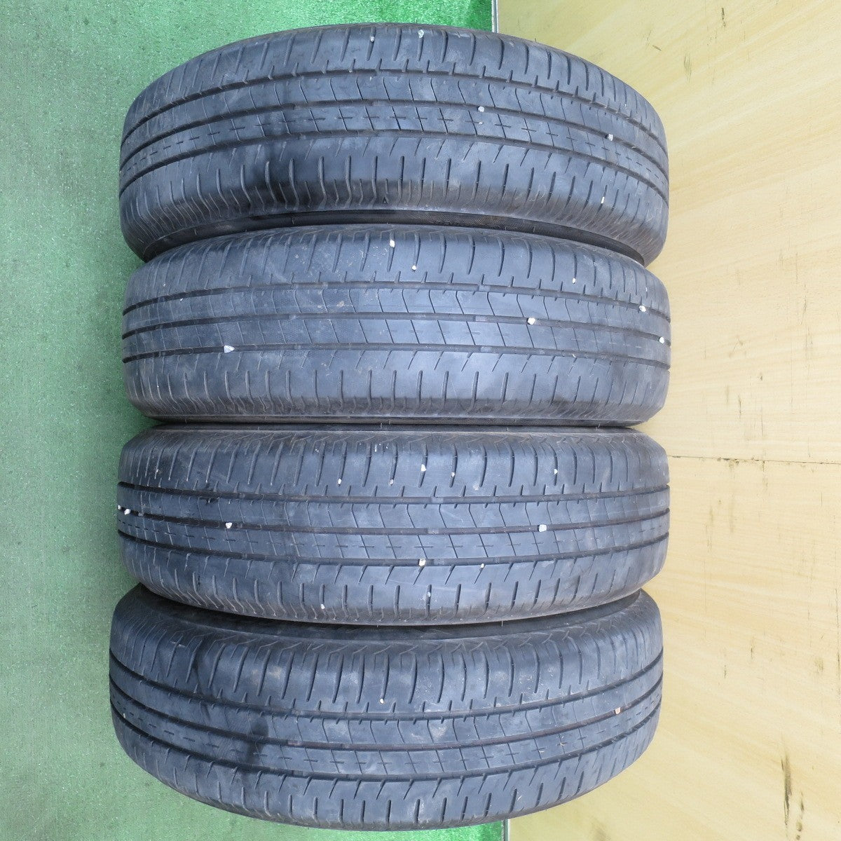 バリ溝！21年！キレイ！8.5分★スズキ スペーシア 純正 155/65R14 ブリヂストン エコピア NH200C 14インチ PCD100/4H★5072905NJノ