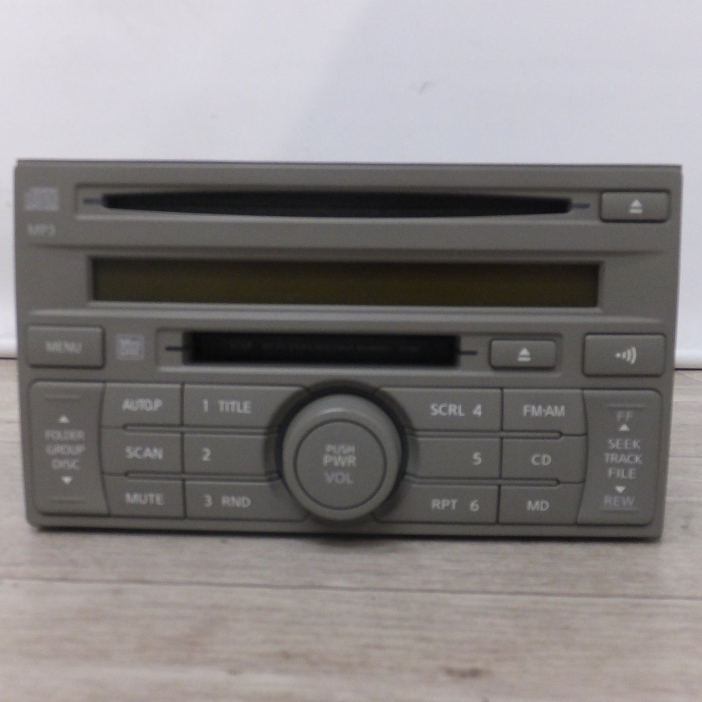 [送料無料] ★クラリオン製 日産 純正 カーオーディオ CD/MDデッキ PP-4085Q　281A2 4V00B[41]★