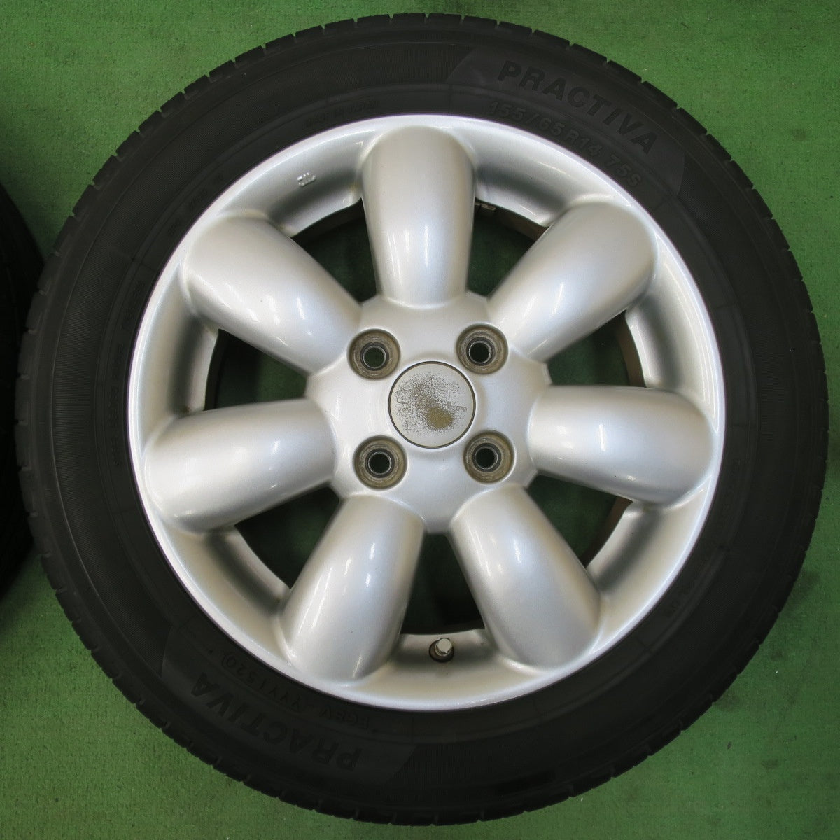 [送料無料] キレイ★スズキ ラパン 純正 155/65R14 プラクティバ ヨコハマ製 14インチ PCD100/4H★5031803イノ