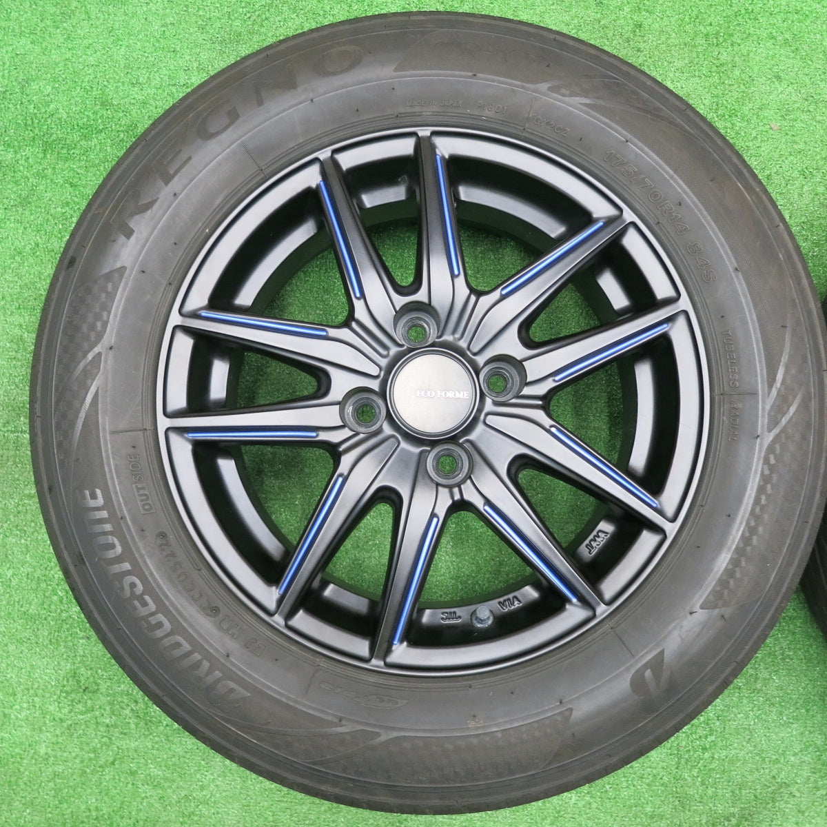 [送料無料] キレイ！22年★175/70R14 ブリヂストン レグノ GR-X2 ECO FORME エコフォルム 14インチ PCD100/4H★4100502NJノ