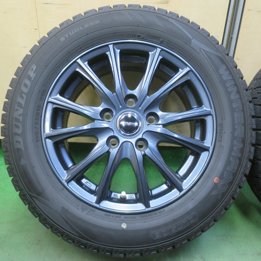 バリ溝！22年！キレイ！9.5分◎スタッドレス 195/65R15 ダンロップ ウインターマックス WM02 WAREN ヴァーレン 15インチ PCD114.3/5H◎6083115イス