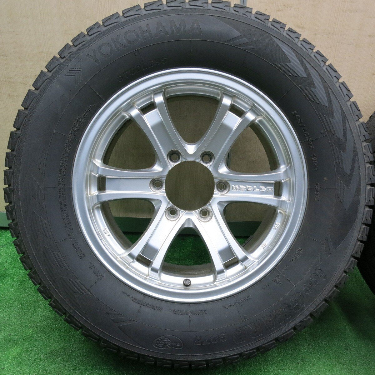 キレイ★スタッドレス KEELER 265/65R17 ヨコハマ アイスガード G075 キーラー 17インチ PCD139.7/6H★4112508TNス