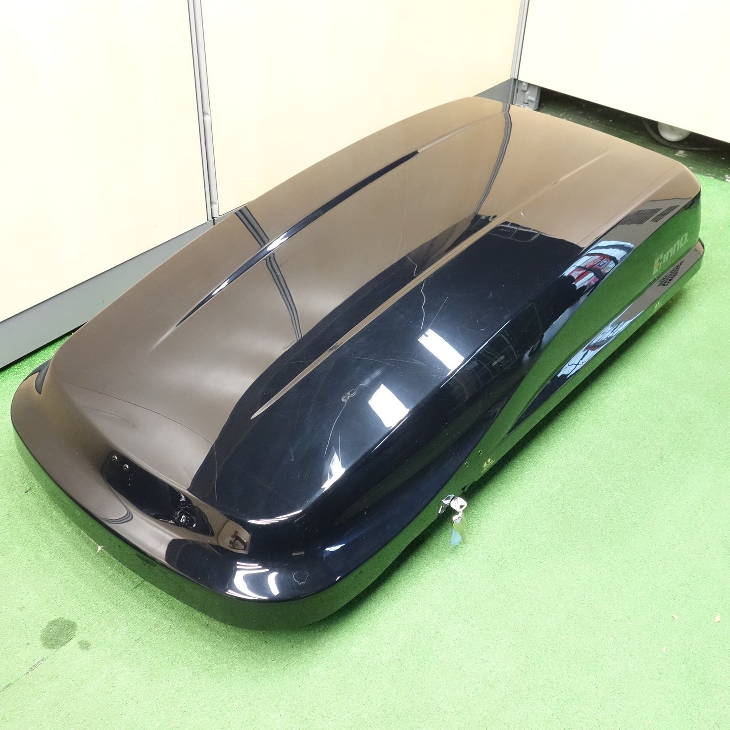 【愛知発 直接引取限定】付属品付き！鍵付き◆inno. Carmate リッジ トランク BRW240 ルーフボックス 最大積載量 50kg イノー カーメイト ブラック 黒◆