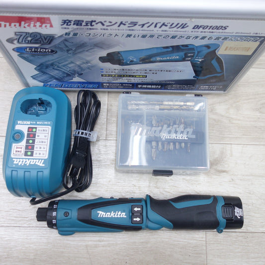 [送料無料] キレイ◆マキタ 充電式 ペン ドライバ ドリル DF010DS 電動 工具 7.2V コードレス Makita◆
