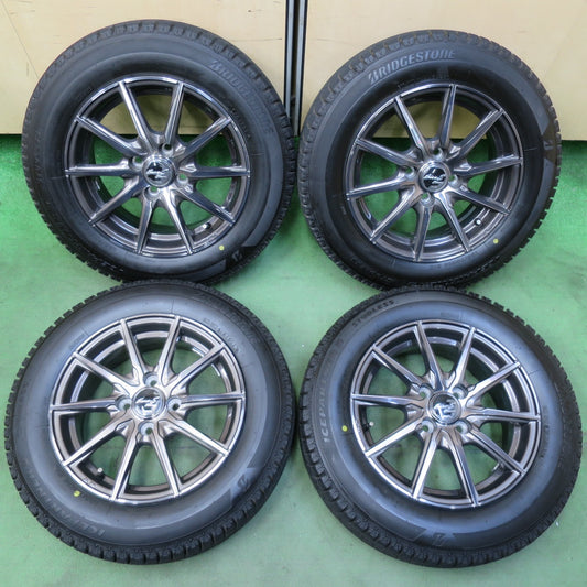 バリ溝！23年！キレイ！ほぼ10分★スタッドレス 165/70R14 ブリヂストン アイスパートナー2 Euro-S Stream MiD マルカ 14インチ PCD100/4H★5101410イス