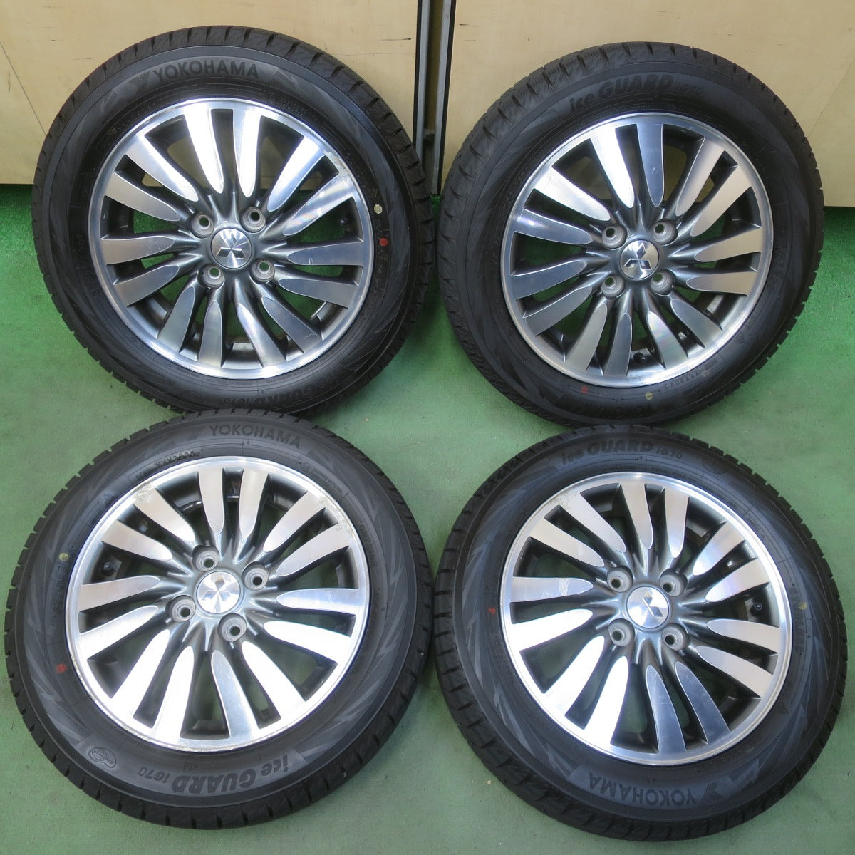 ほぼ未使用！25年◎三菱 デリカ D:2 純正 155/65R14 スタッドレス ヨコハマ アイスガード iG70 14インチ D2 PCD100/4H◎6072203イス