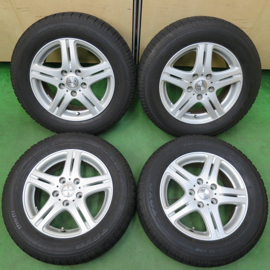 バリ溝！9分★スタッドレス 195/65R15 トーヨー ガリット G5 DUFACT DF5 デュファクト 15インチ PCD114.3/5H★4113012イス