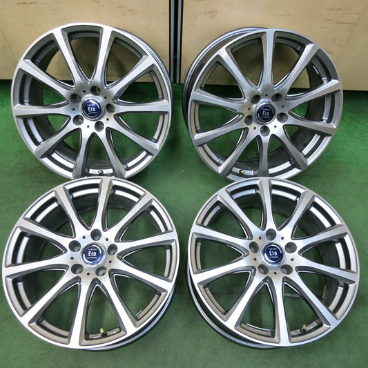 [送料無料] キレイ★TIRADO Eta LA STRADA 阿部商会 ホイール 18インチ 18×7.5J ティラード ラストラーダ イータ PCD114.3/5H★5010802SYホ