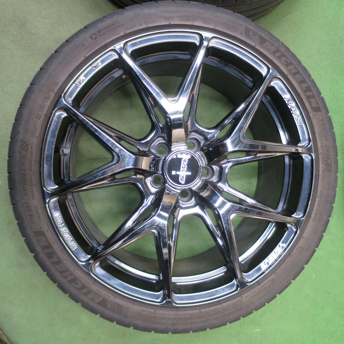 4本価格！24年◎86 等 RAYS VERSUS VV21S 245/35R18 ミシュラン パイロットスポーツ4 S レイズ ベルサス 18インチ PCD100/5H◎6091401NGノ