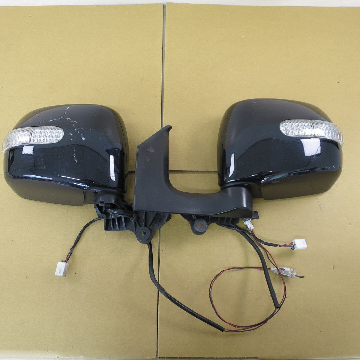 左右セット♪スズキ MH21S ワゴンR 純正 ドア ミラー 58JO 型式 不明 ウインカー内蔵 SUZUKI サイド カー パーツ 黒 ブラック♪ [送料無料]