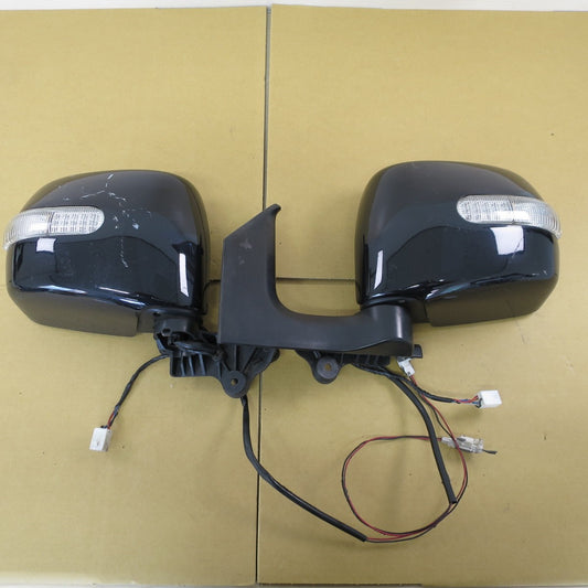 左右セット♪スズキ MH21S ワゴンR 純正 ドア ミラー 58JO 型式 不明 ウインカー内蔵 SUZUKI サイド カー パーツ 黒 ブラック♪ [送料無料]
