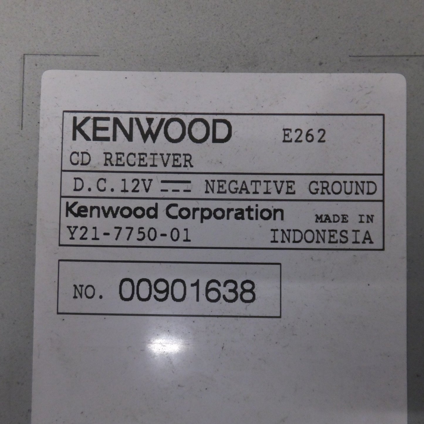 [送料無料] ★ケンウッド KENWOOD カーオーディオ 1DINコンポ CDレシーバー E262(34)★