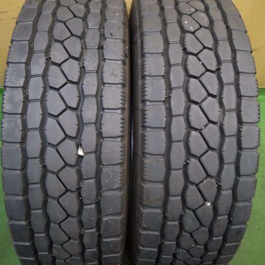 バリ溝！24年！9.5分！2本★トラック タイヤ 245/70R19.5 136/134J ブリヂストン エコピア M801 Ⅱ ミックス オールシーズン 19.5インチ★5061604KKノタ
