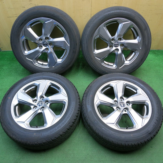 バリ溝！24年！キレイ！9.5分★トヨタ RAV4 G 純正 225/60R18 グッドイヤー EfficientGrip SUV HP01 ヨコハマ BluEarth-XT AE61 18インチ PCD114.3/5H★5052507HAノ