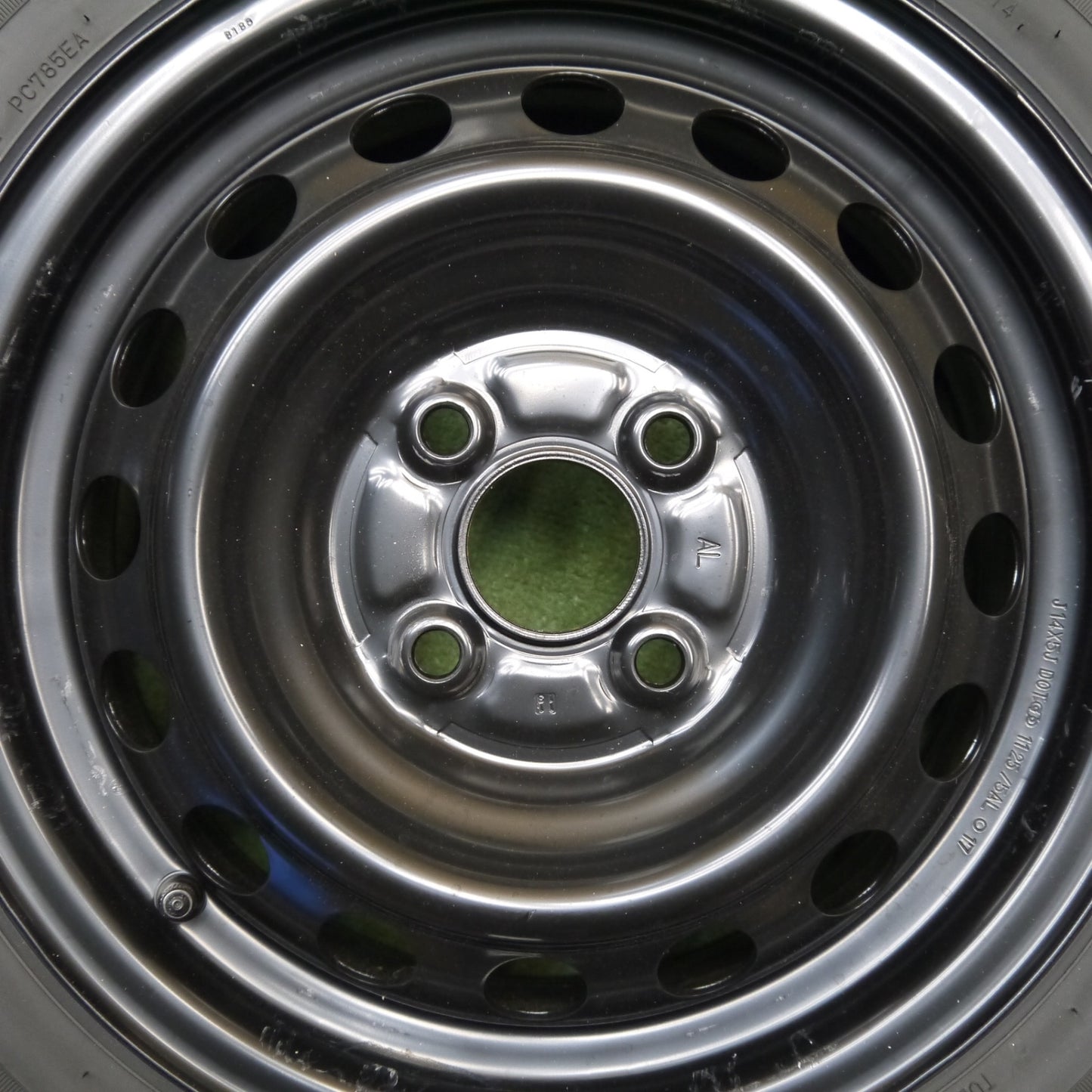 新車外し！25年★トヨタ プロボックス 純正 スチール 155/80R14 88/86S ダンロップ SP175L 14インチ PCD100/4H★6032513Hノ