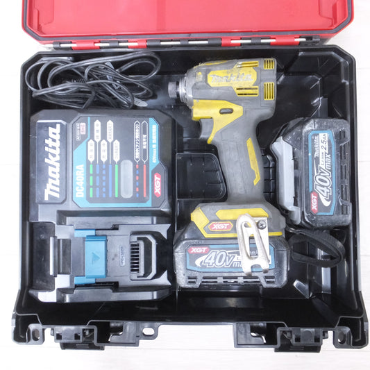 [送料無料] バッテリー2個◆マキタ 40V 充電式 インパクト ドライバー TD001G ケース 充電器付き 電動 工具◆