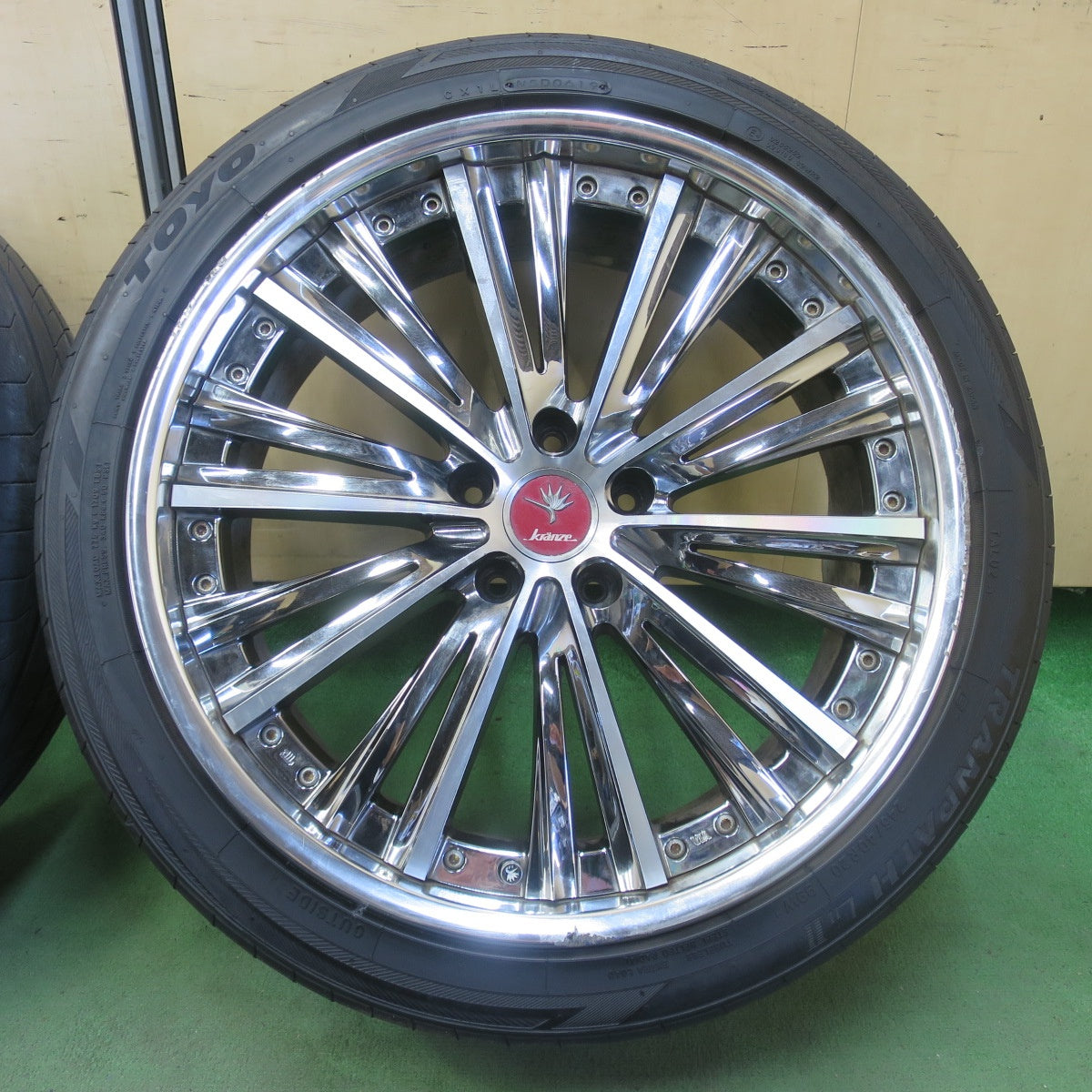 バリ溝！キレイ！9.5分★kranze MAGISS 245/40R20 トーヨー トランパス LuⅡ クレンツェ マジス 20インチ PCD114.3/5H★6051003IMノ
