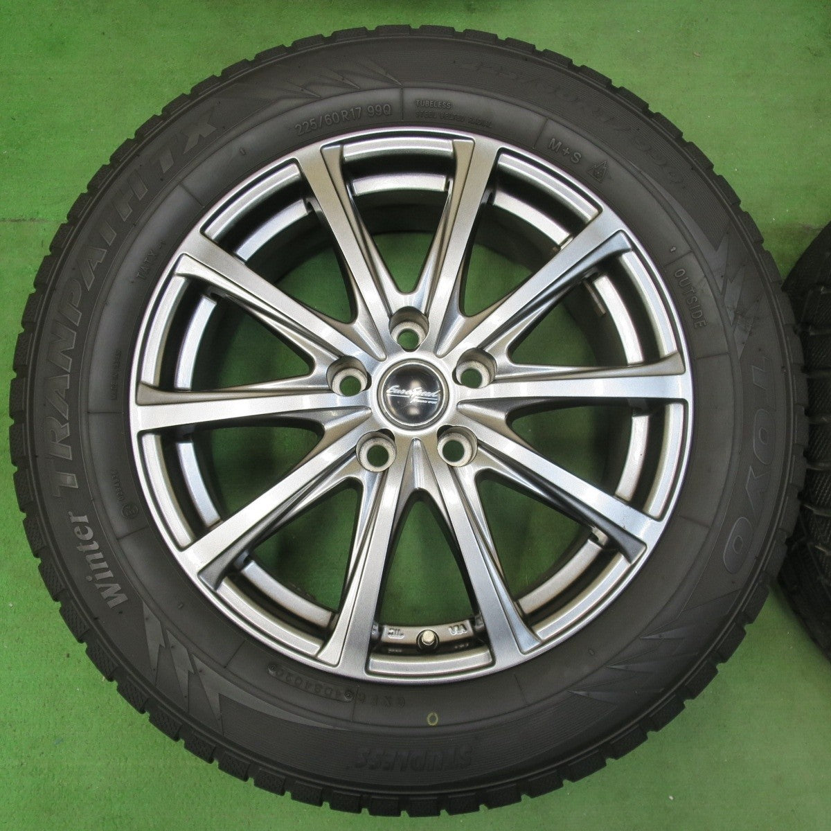 キレイ★スタッドレス 225/60R17 トーヨー ウインター トランパス TX EuroSpeed MANARAY SPORT PCD114.3/5H★5022104イス