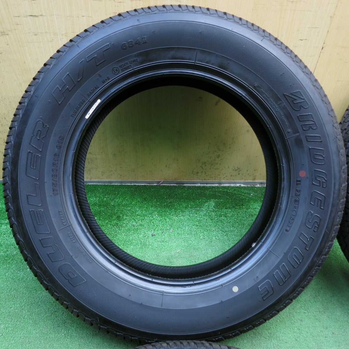 バリ溝！9分◎ジムニー 等 175/80R16 ブリヂストン デューラー H/T 684Ⅱ DUELER タイヤ 16インチ◎6092102KKノタ