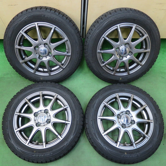 バリ溝！キレイ！9分★スタッドレス 155/65R14 ダンロップ ウインターマックス WM01 TIRO 14インチ PCD100/4H★5013117イス