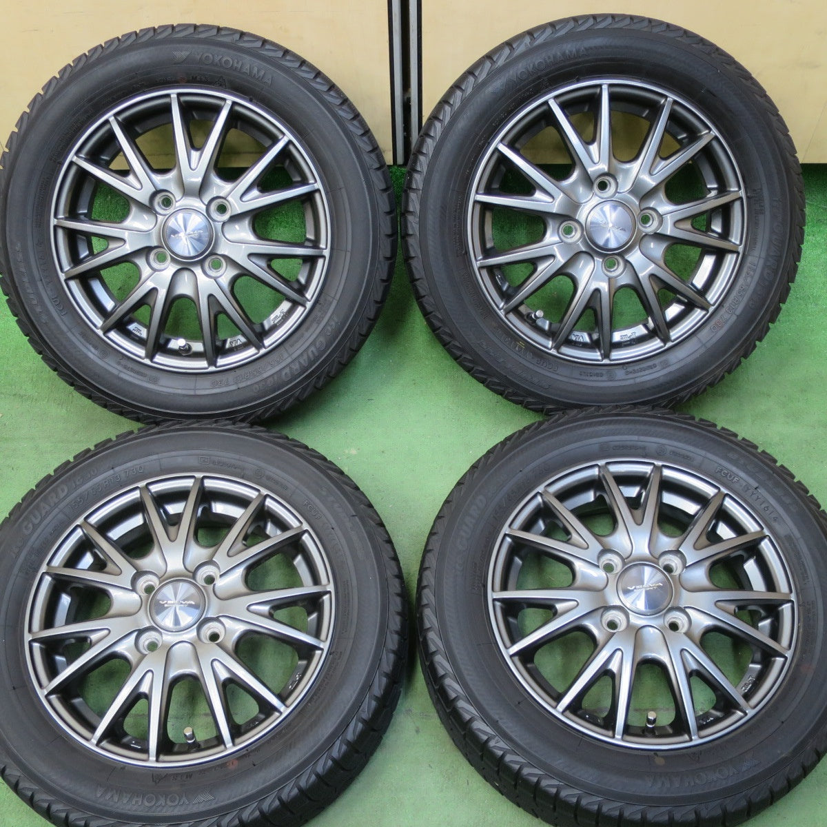 キレイ★スタッドレス 155/65R13 ヨコハマ アイスガード iG30 VELVA SPORT ヴェルヴァ 13インチ PCD100/4H★5053002TTス