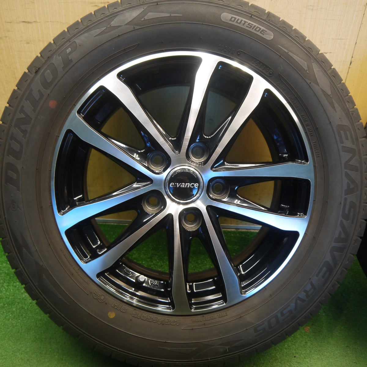 バリ溝！キレイ！9.5分◎195/65R15 ダンロップ エナセーブ RV505 evance HA1 エヴァンス 15インチ PCD114.3/5H◎6083105Hノ