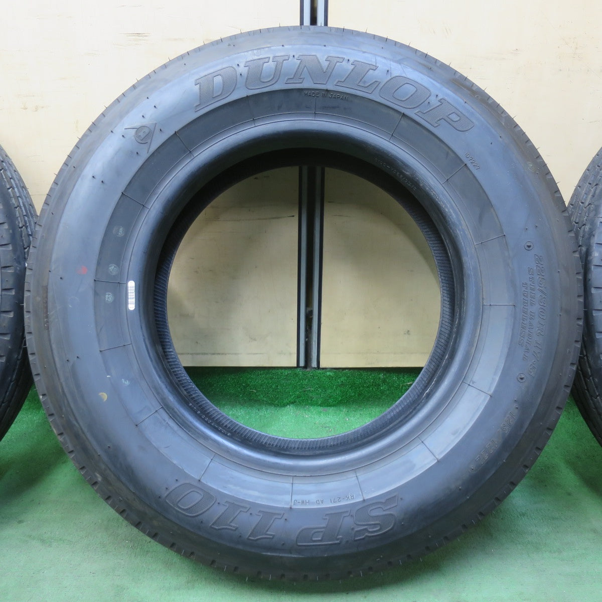 新車外し！25年！ほぼ未使用！6本★トラック タイヤ 225/80R17.5 123/122L ダンロップ SP110 17.5インチ★5122014イノタ