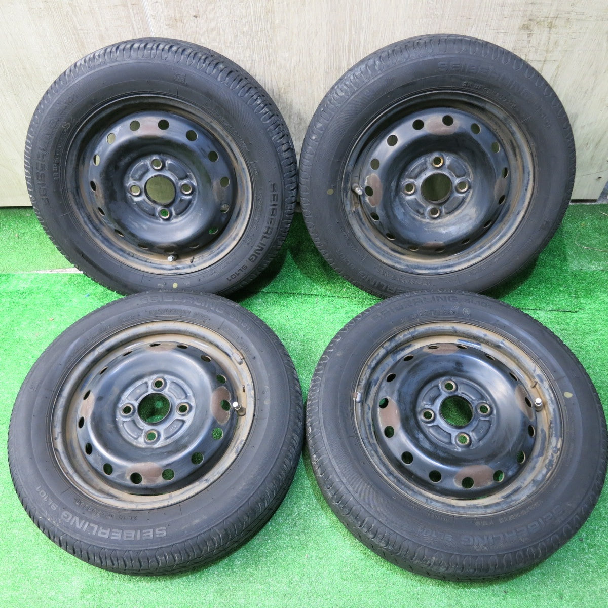 4本価格！23年★155/65R13 セイバーリング SL101 TOPY スチール 13インチ PCD100/4H★5062707HAノ
