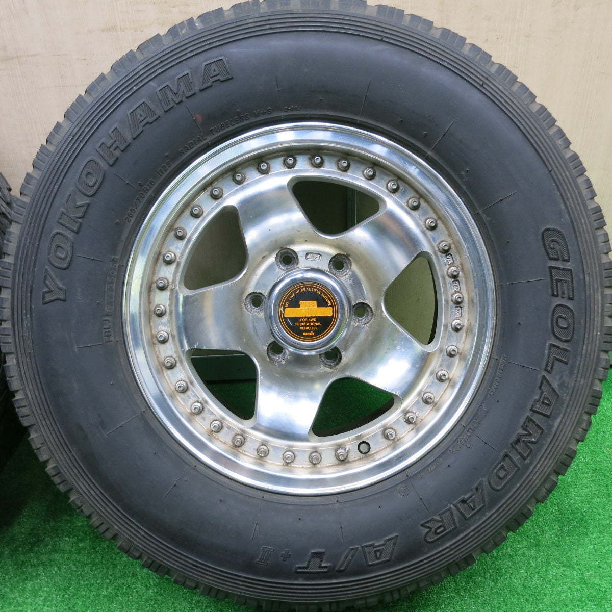 *送料無料* 4本価格★WEDS ADVENTURE 265/70R16 ヨコハマ ジオランダー A/T+Ⅱ ウェッズ アドベンチャー PCD139.7/6H★4072802HAノ