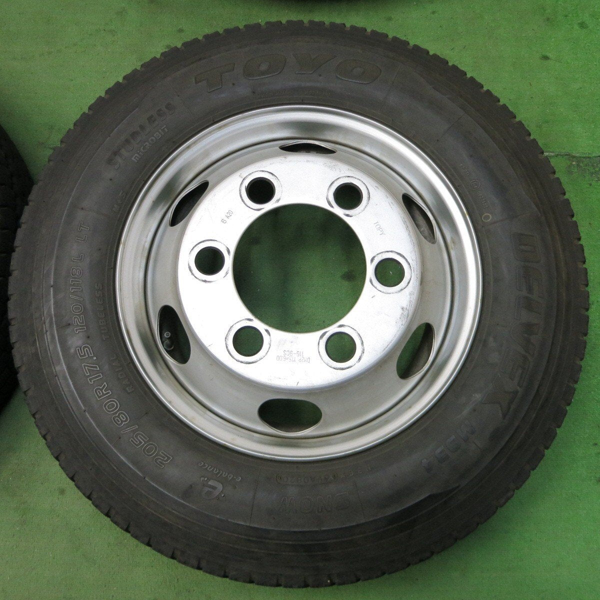 4本★トラック 205/80R17.5 スタッドレス トーヨー デルベックス M934 TOPY スチール 115-9CS PCD222.25/6H★5030503ナス