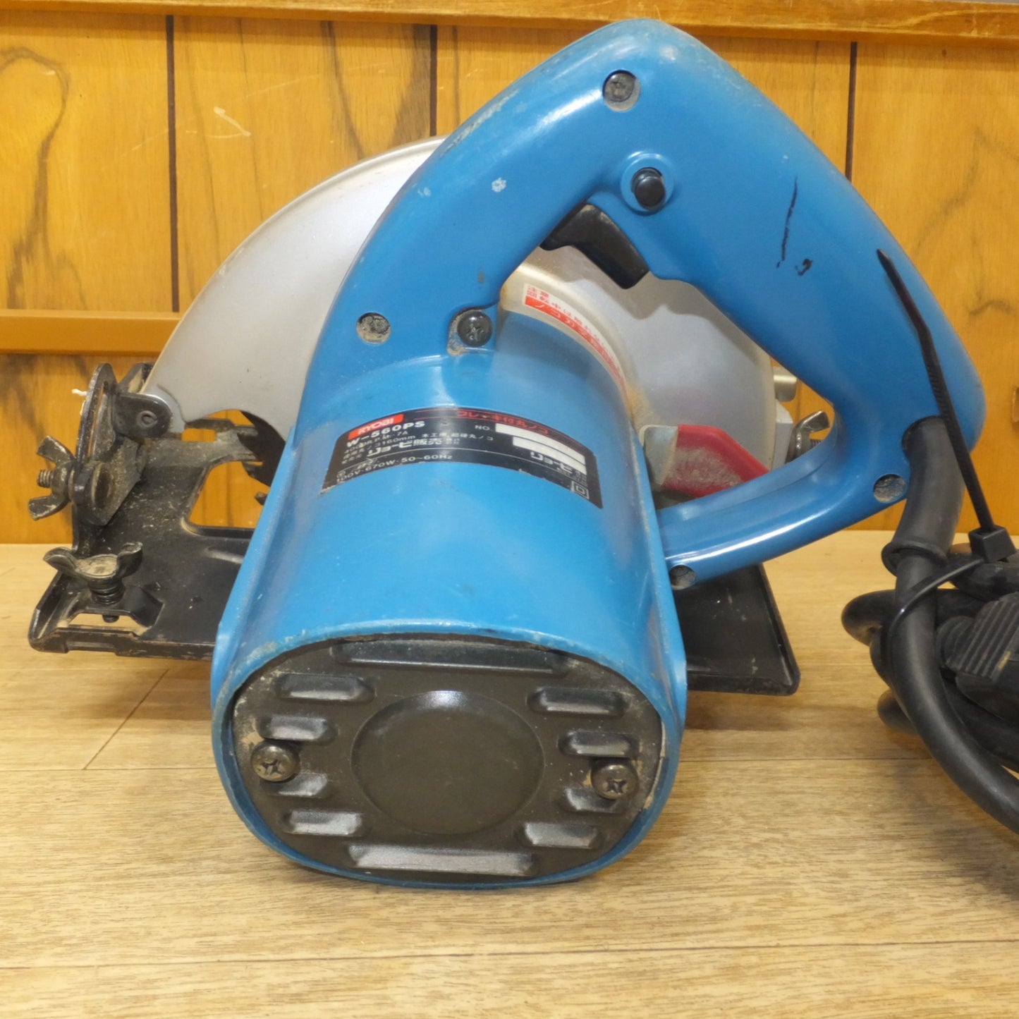 [送料無料] ★リョービ RYOBI ブレーキ付丸ノコ W-560PS 160mm 木工用 超硬丸ノコ　丸ノコスタンド　セット★