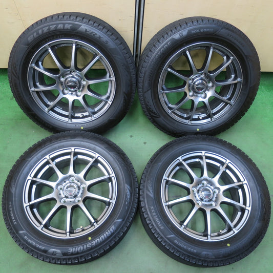 バリ溝！21年！キレイ！9分★スタッドレス 205/60R16 ブリヂストン ブリザック VRX3 SCHNEIDER MiD シュナイダー 16インチ PCD114.3/5H★5122903イス