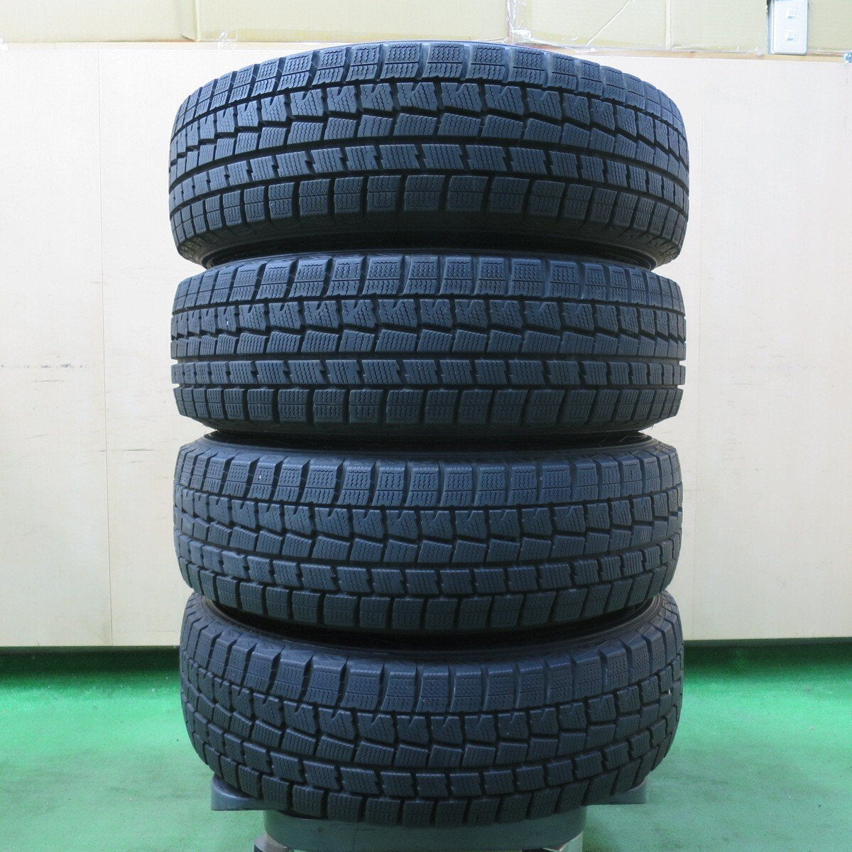 バリ溝！9.5分★スタッドレス 175/70R14 ダンロップ ウインターマックス WM01 スチール ホイール 14インチ PCD100/4H★5031207イス