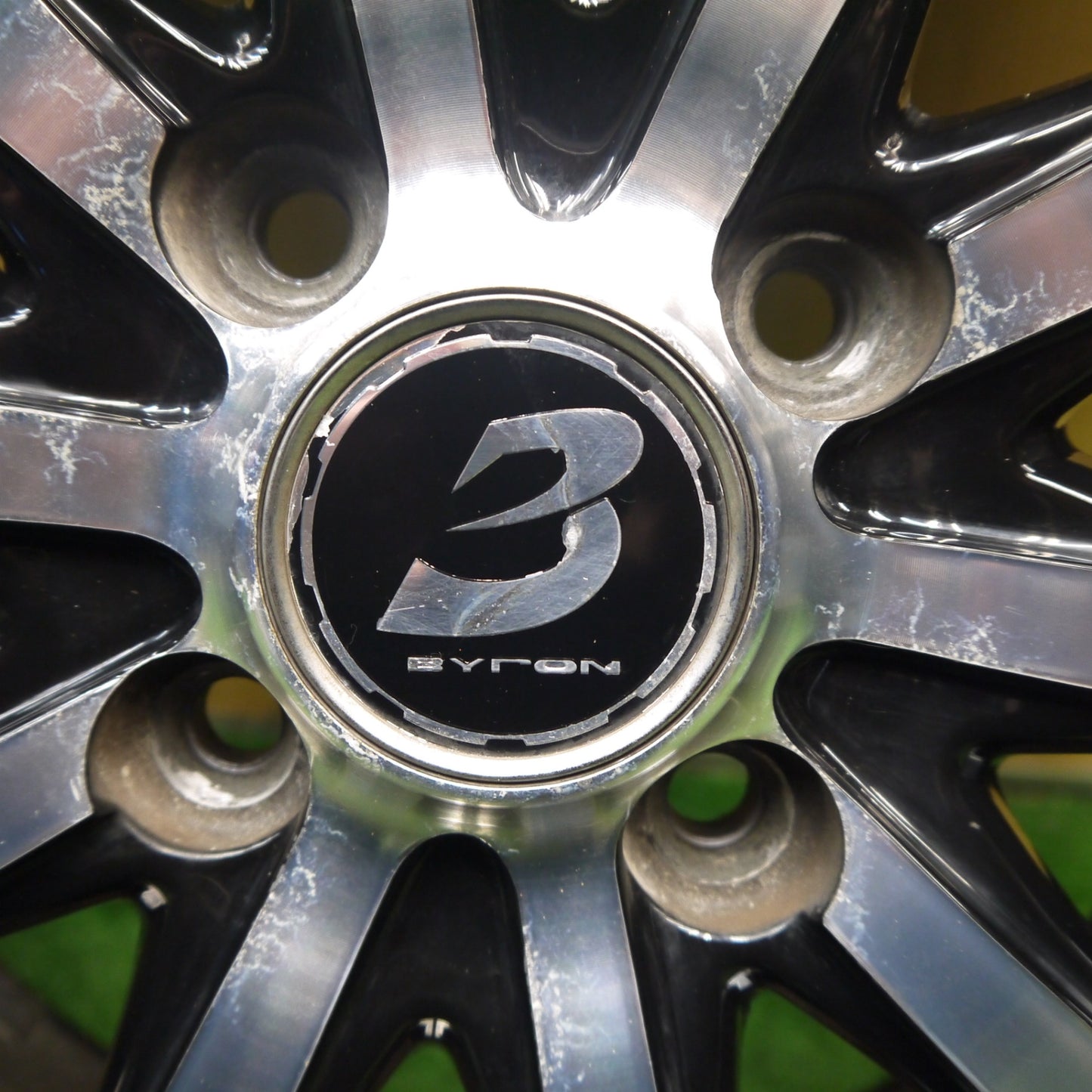 バリ溝！23年！9.5分★LOXARNY EX BYRON STINGER 165/55R15 ダンロップ EC202 ロクサーニ バイロン スティンガー 軽 サイズ PCD100/4H★5062501Hノ