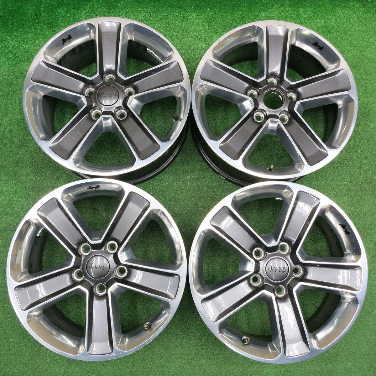 [送料無料] 4本価格★JEEP ジープ JL ラングラー アンリミテッド サハラ 純正 ホイール 18インチ 18×7.5J PCD127/5H★4101101HAホ