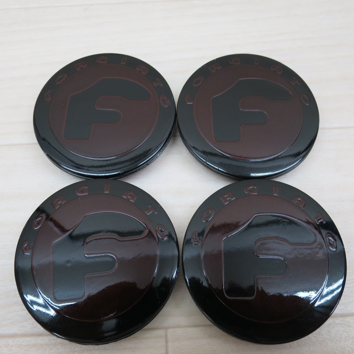 [送料無料] 2セット！まとめ売り☆FORGIATO Eagle Flight センターキャップ エンブレム フォージアート イーグルフライト デイトナ ホイール 用 デカール付き☆