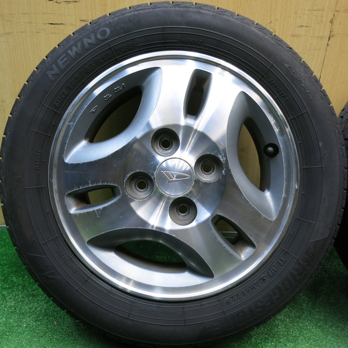 4本価格！22年★ダイハツ ムーヴ 純正 155/65R13 ブリヂストン NEWNO ニューノ 13インチ PCD100/4H★6022314HAノ