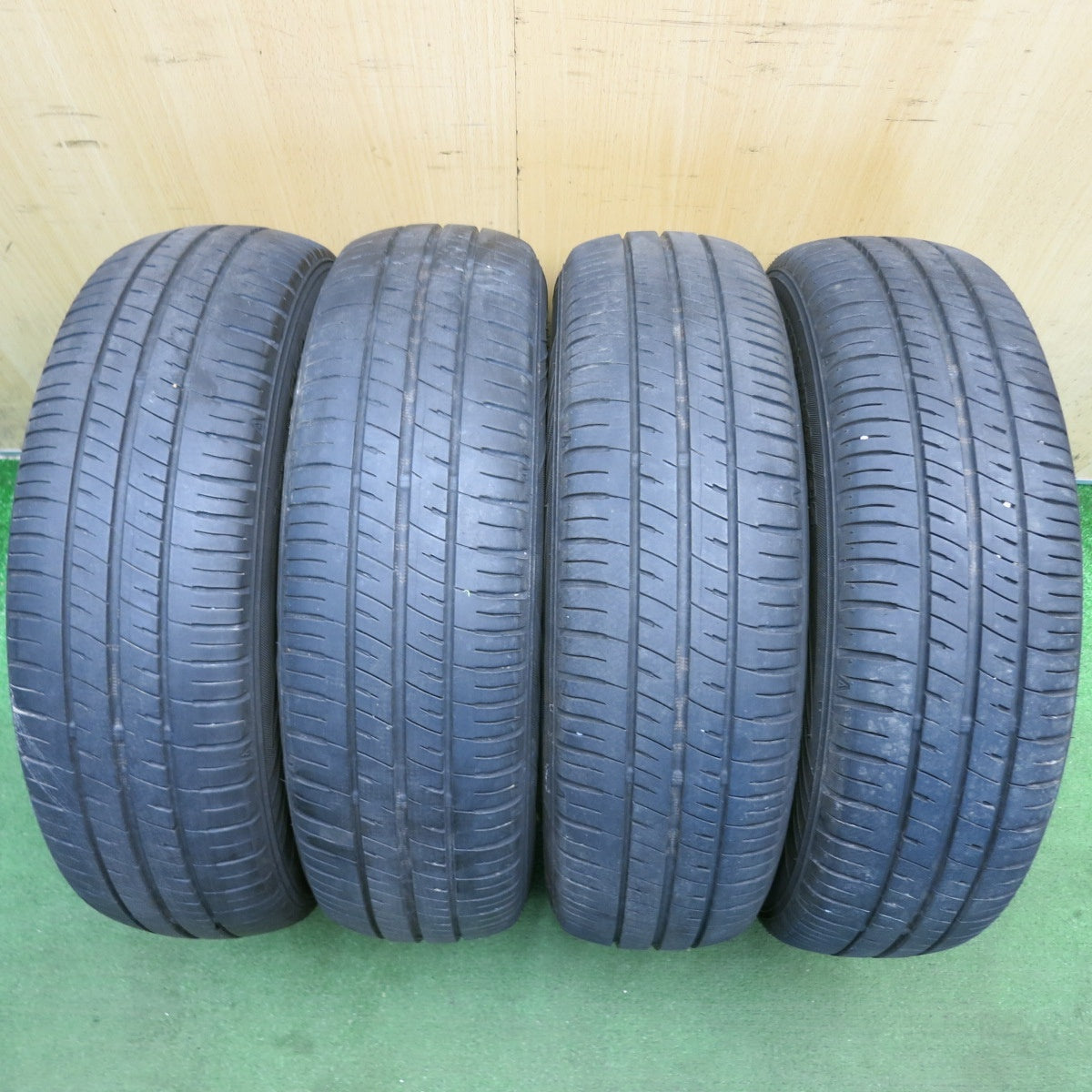 4本価格！24年◎トヨタ タンク ルーミー パッソ 等 純正 スチール 165/65R14 オートバックス Maxrun Efficia 14インチ PCD100/4H◎6082704HAノ