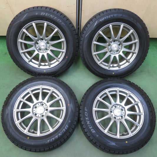 バリ溝！9.5分◎プリウス 等 195/65R15 スタッドレス ダンロップ ウインターマックス WM02 ravrion LUMIERE ラブリオン 15インチ PCD100/5H◎6062410イス