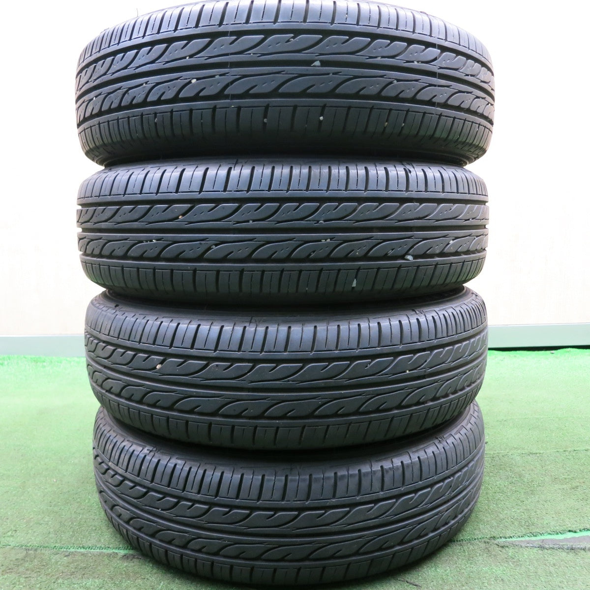 *送料無料* バリ溝！22年！8.5分★ホンダ N-BOX 純正 155/65R14 ダンロップ EC202 14インチ Nボックス PCD100/4H★4051304HAノ
