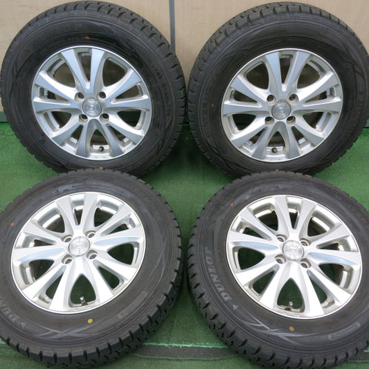 *送料無料* バリ溝！キレイ！9分★スタッドレス 185/70R14 ダンロップ ウインターマックス WM01 Aphrodite アフロディーテ 14インチ PCD100/4H★4063003NJス