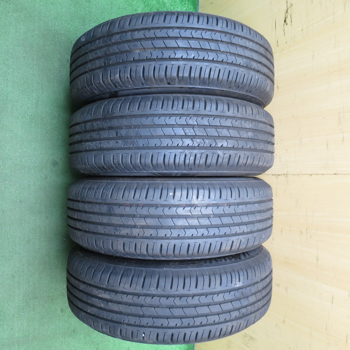 バリ溝！21年！キレイ！9.5分★プリウス 等 195/65R15 ブリヂストン エコピア NH100 TOPRUN トップラン 15インチ PCD100/5H★5060304NJノ