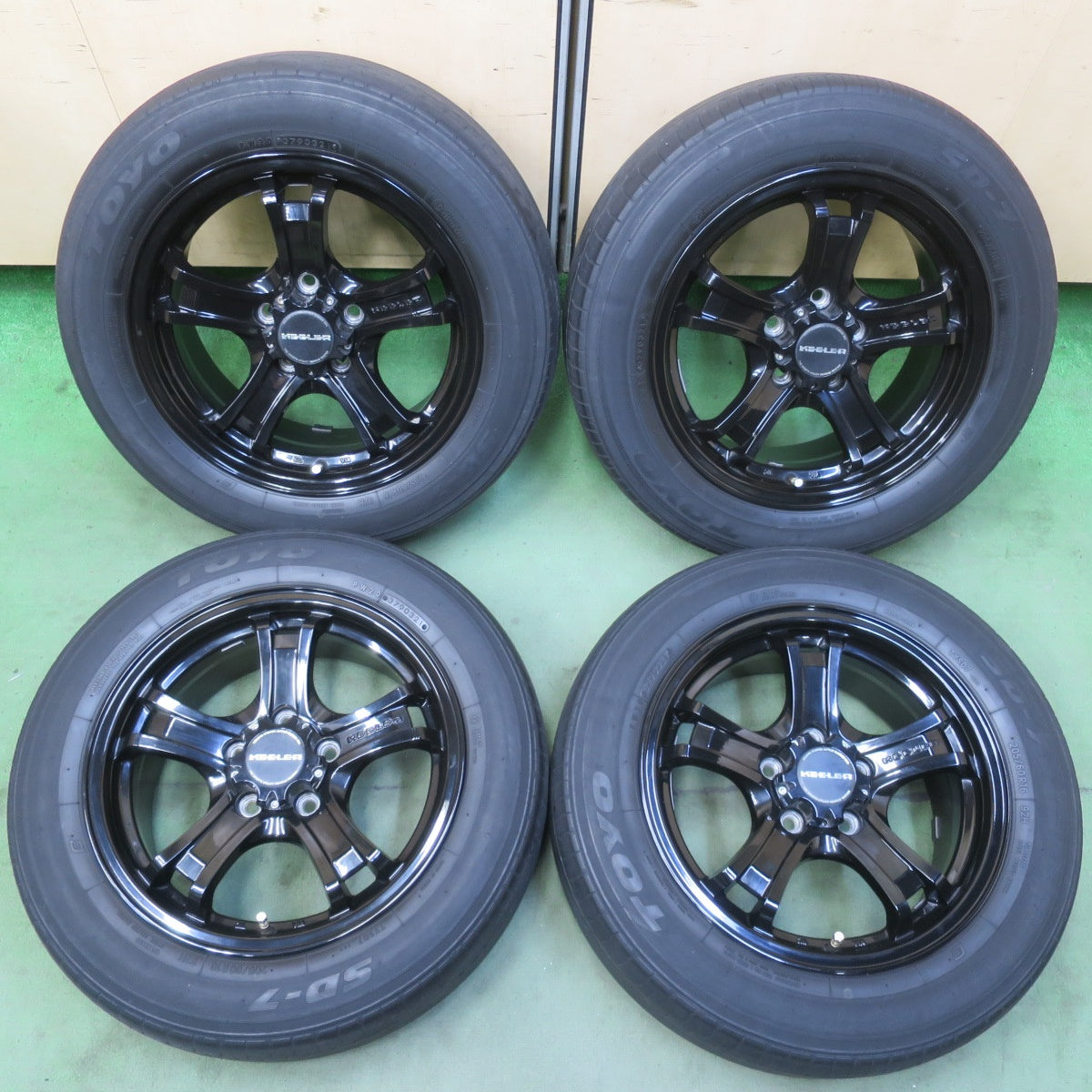 キレイ！付属品付き★KEELER FORCE 205/60R16 トーヨー SD-7 キーラー フォース 16インチ PCD114.3/5H★6052312イノ