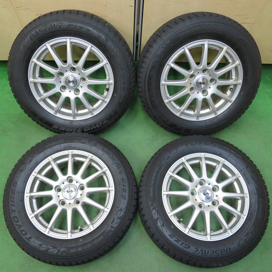 バリ溝！22年！キレイ！9分★スタッドレス 195/65R15 トーヨー オブザーブ GIZ2 weds ウェッズ 15インチ PCD114.3/5H★4121204イス