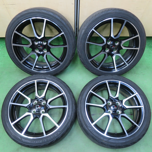 バリ溝！22年！9.5分★トヨタ NHP10 アクア G's 純正 195/45R17 ヨコハマ アドバン FLEVA V701 17インチ PCD100/4H★5051208イノ