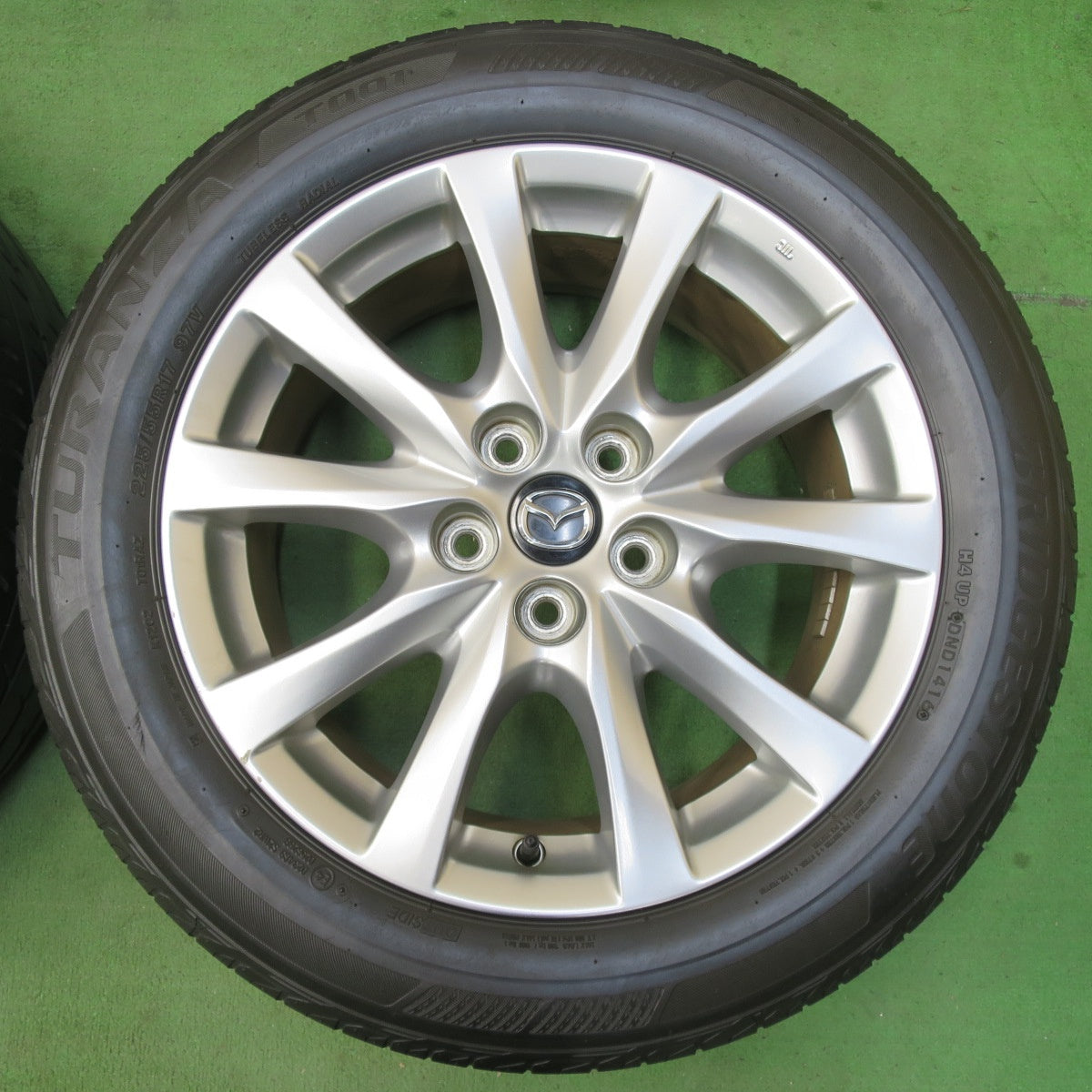[送料無料] キレイ★マツダ アテンザ 純正 225/55R17 ブリヂストン トランザ T001 トーヨー プロクセス T1 sport 17インチ PCD114.3/5H★5022603イノ