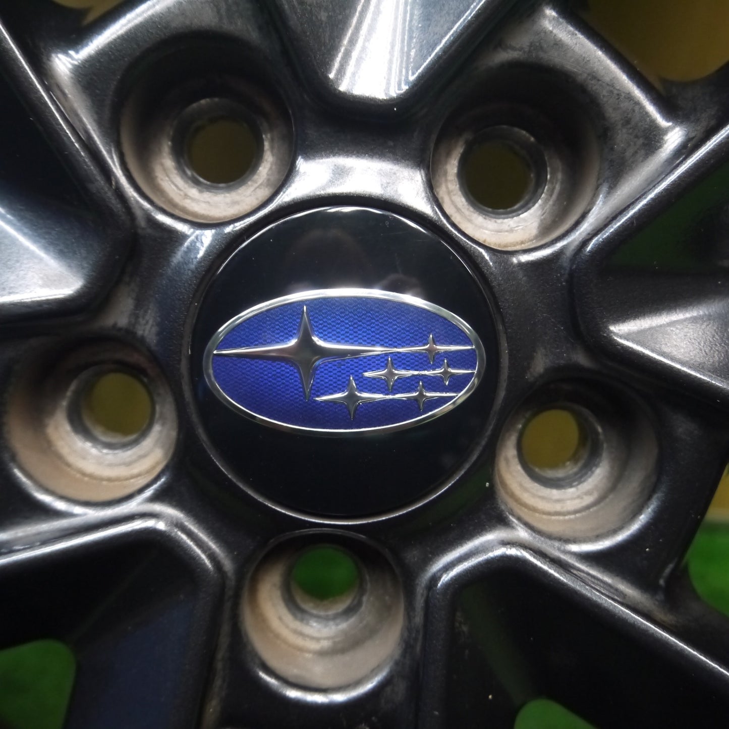 [送料無料] バリ溝！9分★スバル XV 純正 225/55R17 ヨコハマ ブルーアース RV-02 ダンロップ LE MANS V 17インチ PCD100/5H★5022811Hノ