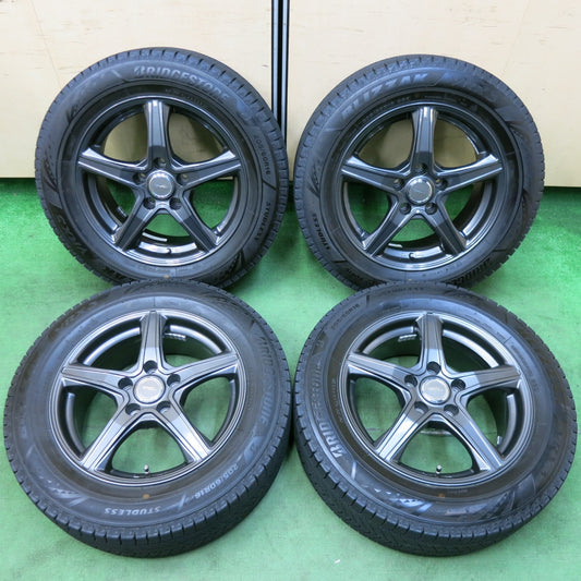 [送料無料] バリ溝！22年！キレイ！9.5分★スタッドレス 205/60R16 ブリヂストン ブリザック VRX3 TOPRUN トップラン 16インチ PCD114.3/5H★4112902SYス