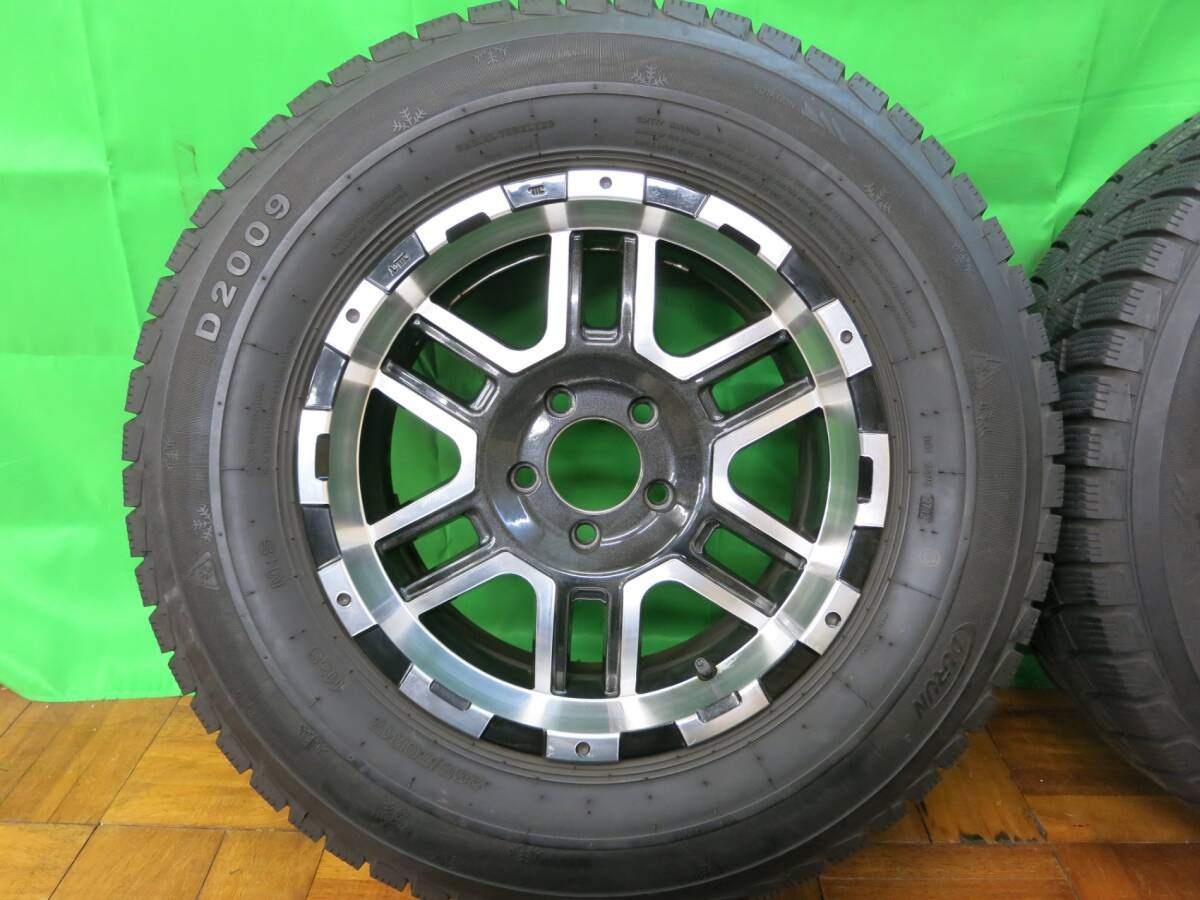 バリ溝！9.5分★ラングラー 等 265/70R17 スタッドレス デュラン D2009 社外 アルミ 17インチ DURUN PCD127/5H★2040503ヒス